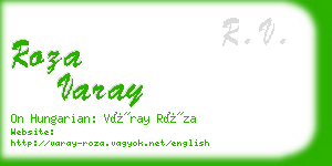 roza varay business card